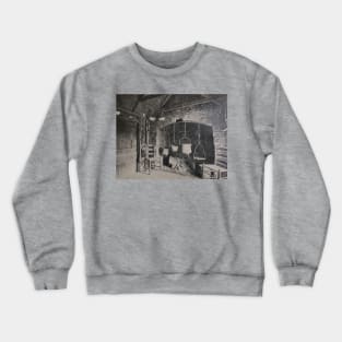 Farmhouse Kitchen, 19th century vintage photo, United States Crewneck Sweatshirt